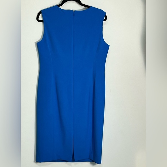 Black Label by Evan Picone Sheath Dress Peacock Blue Size 10 - Picture 4 of 8